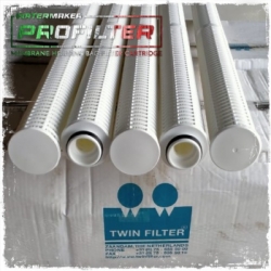 pleated filter cartridge th5 th10 th2 pleatflow twin filter  medium